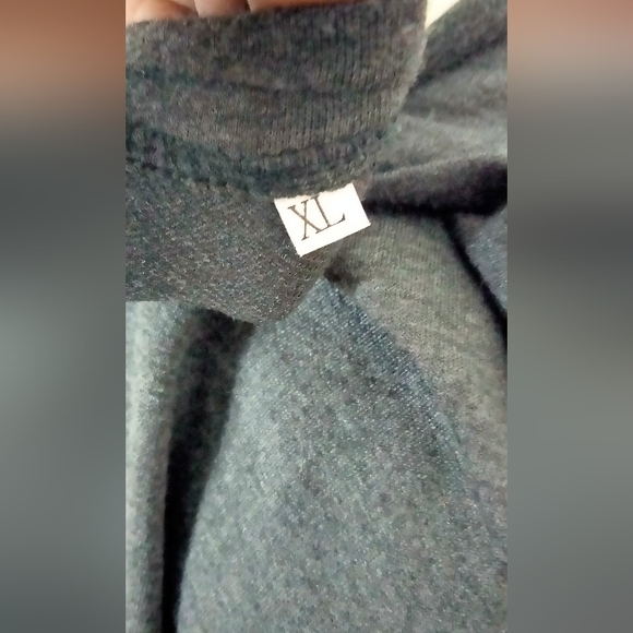 "Faith"world sweater sweatshirt Gray Long sleeve comfortable wear size XL - Picture 11 of 14